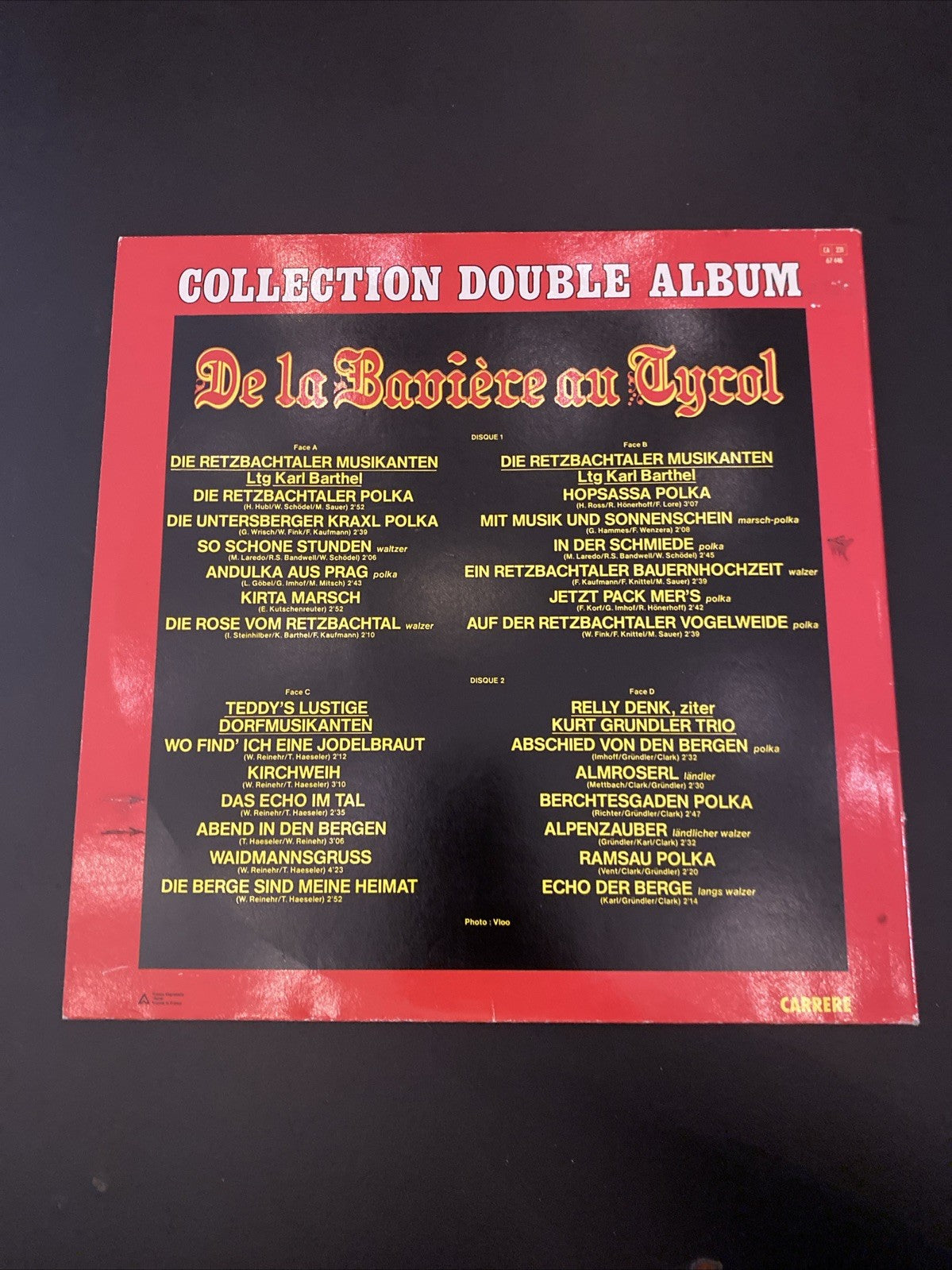 Double vinyle – De la Bavière au Tyrol (collection folklore allemand)