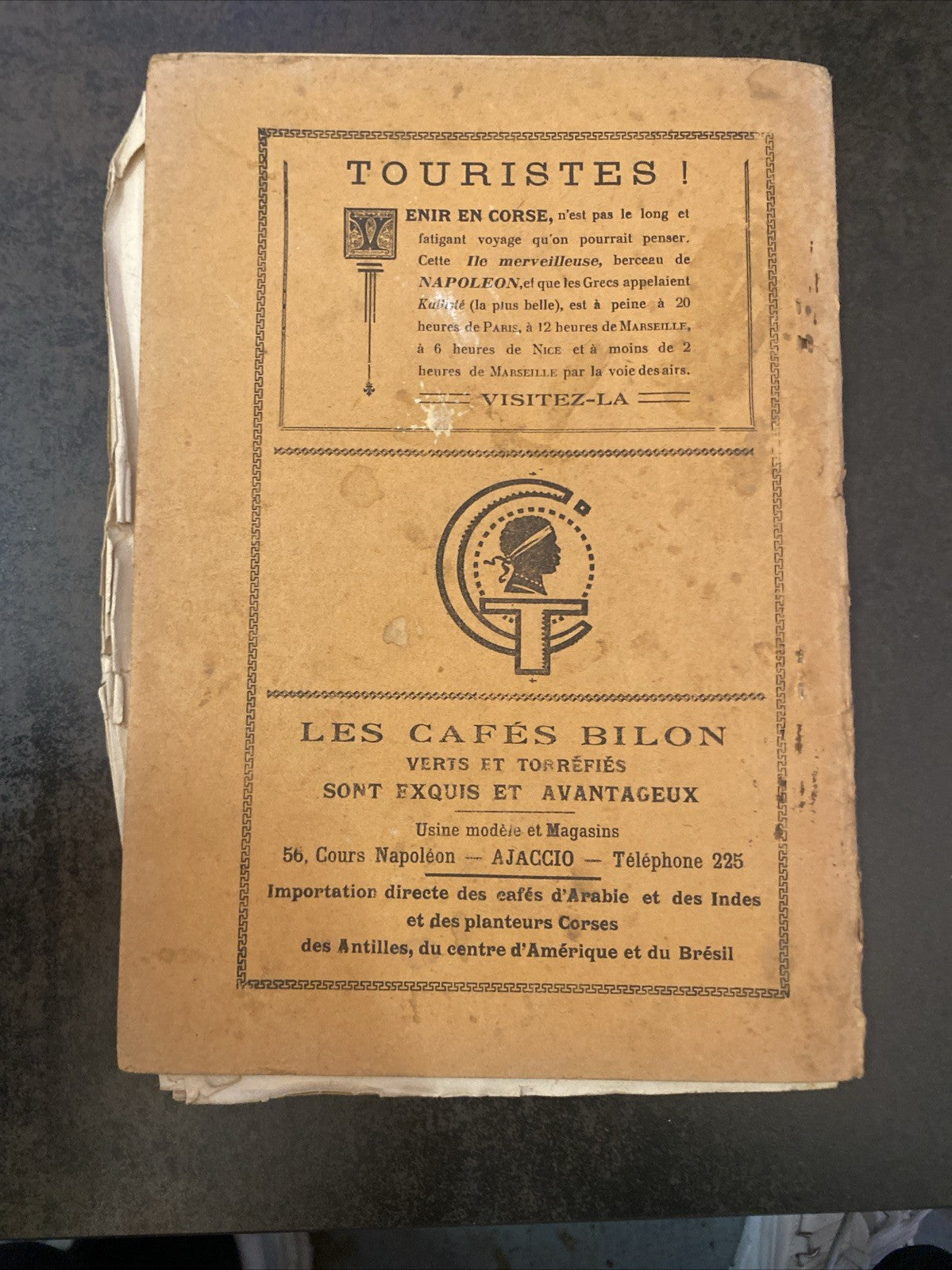 Revue ancienne “La Corse Touristique” – Juin 1929 – couverture illustrée