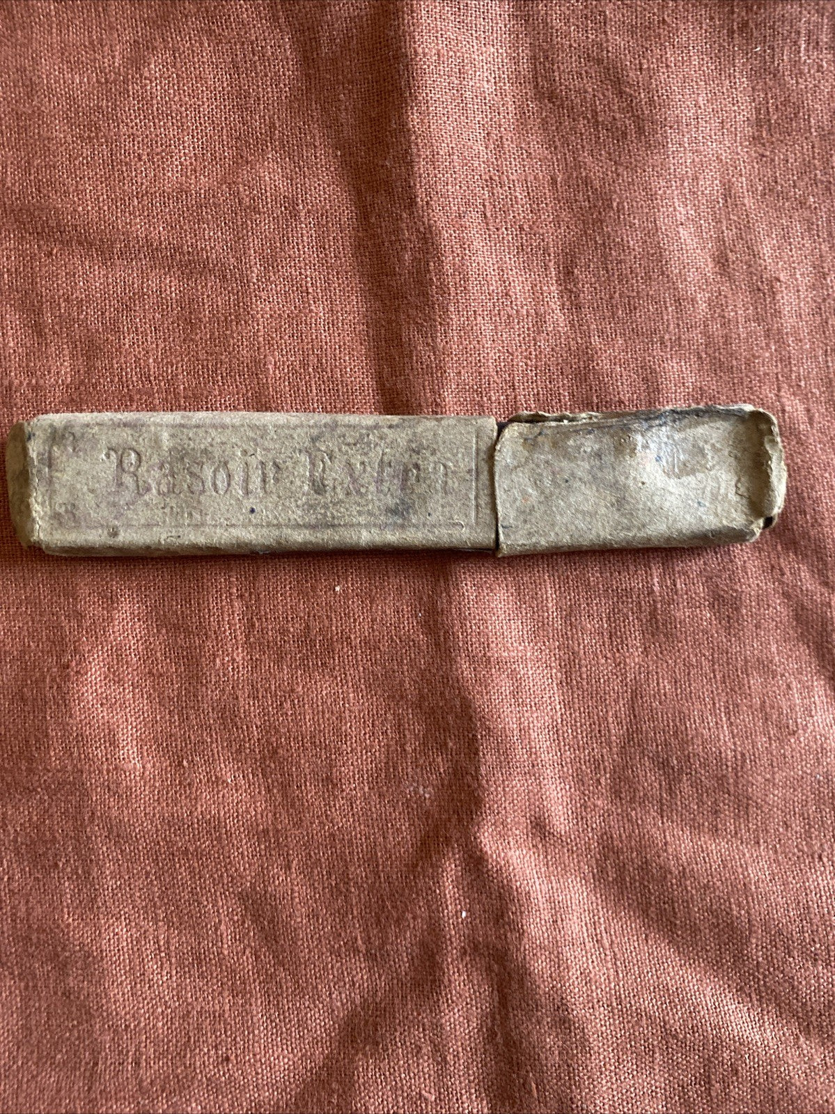 Rasoir coupe-choux ancien Sheffield, lame acier, avec étui d’origine