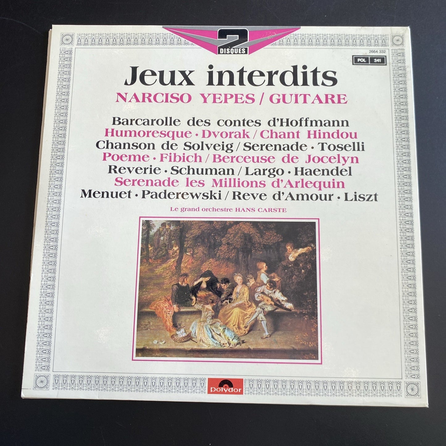 Vinyle 33T Narciso Yepes Jeux interdits guitare Polydor