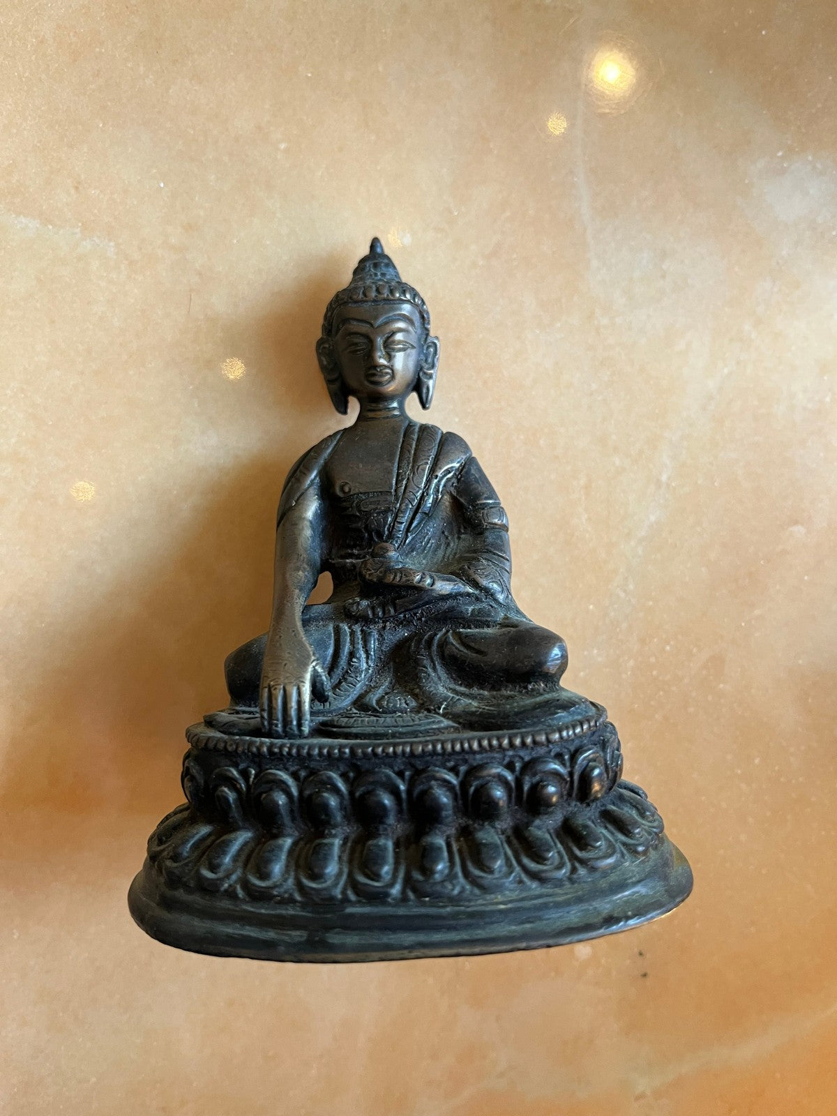 Statuette bouddha en bronze