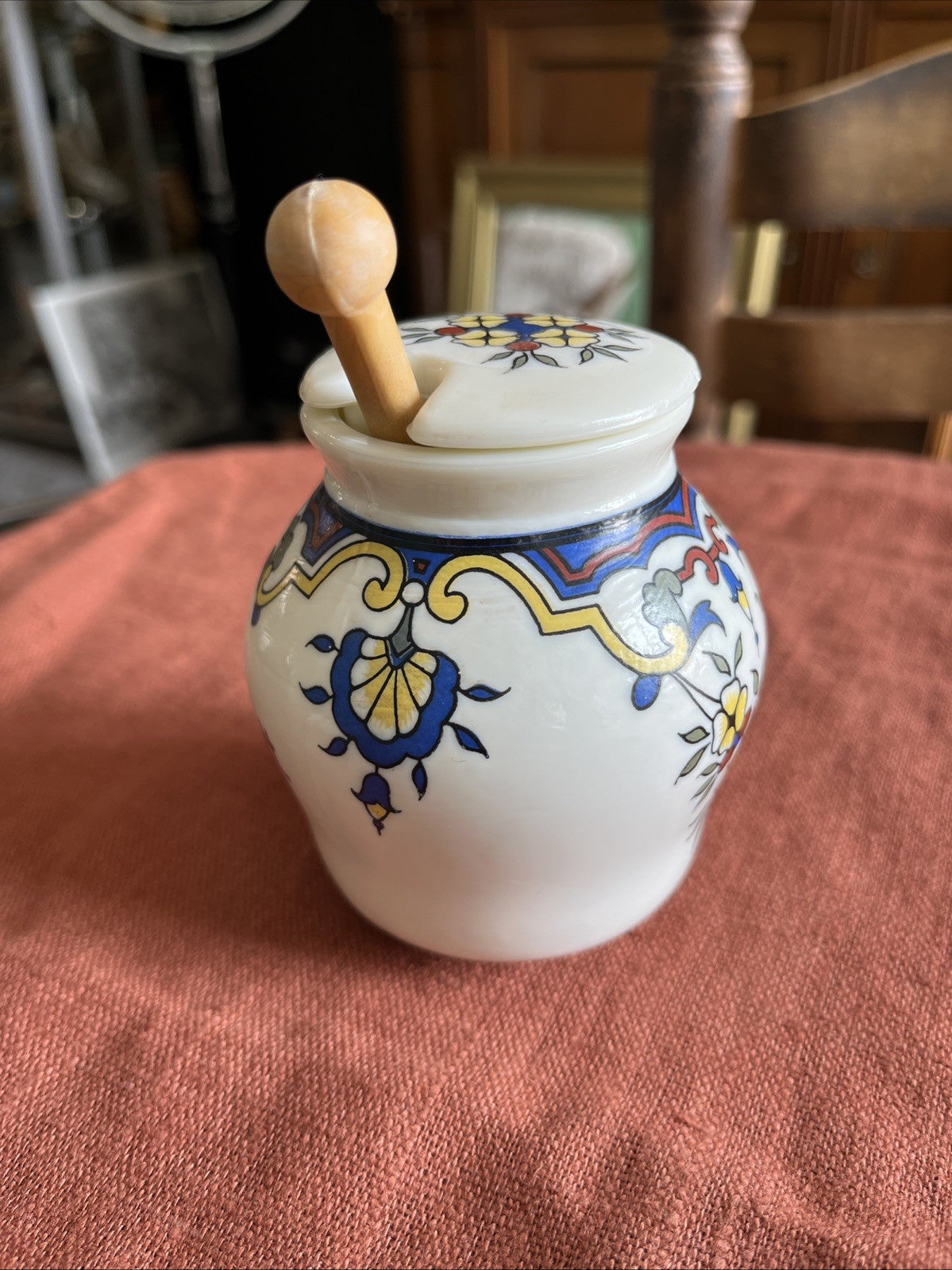 Ancien Pot A Moutarde Bocquet Yvetot 1735