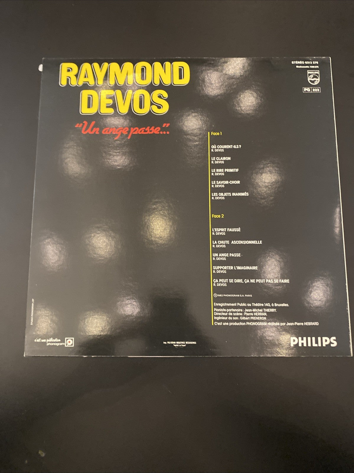 Vinyle Raymond Devos – Un ange passe… (Philips)