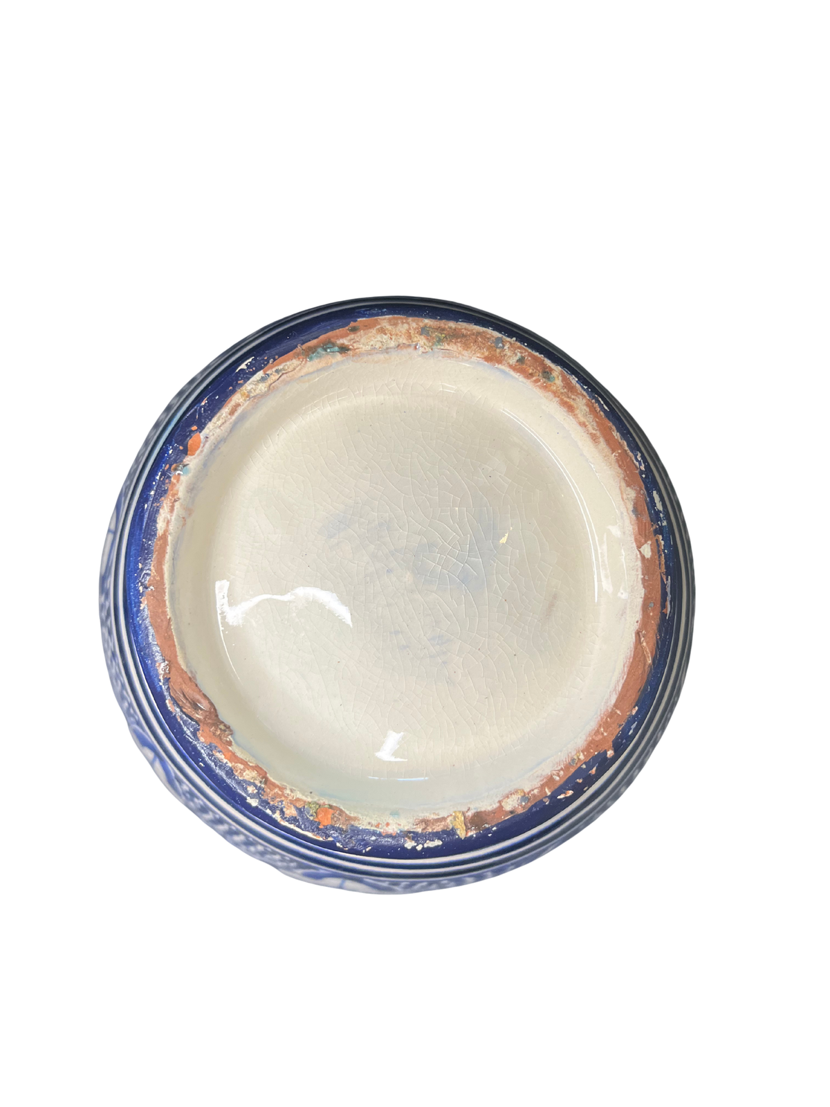 Vase marocain bleu blanc