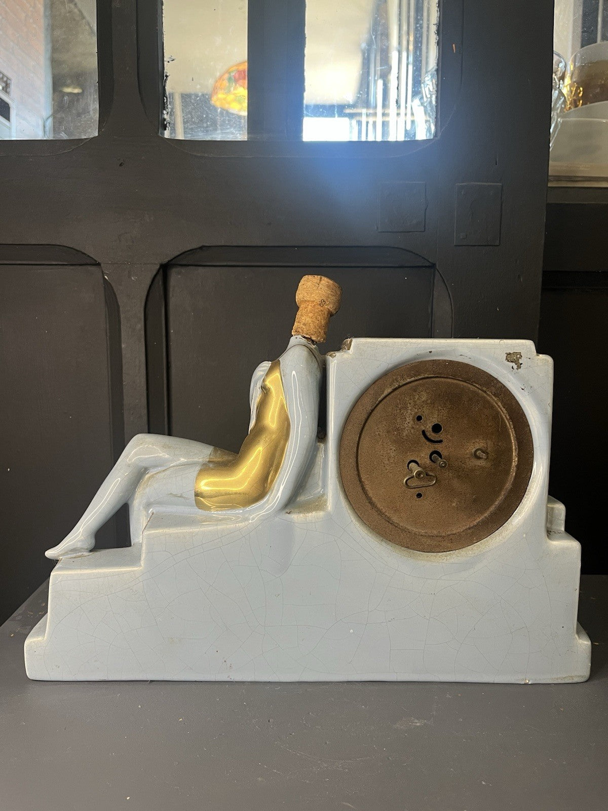 Horloge Art Déco Bleu