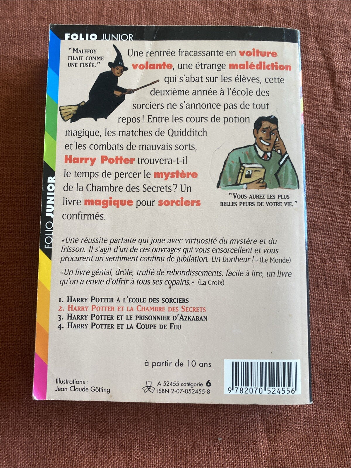 GALLIMARD FOLIO JUNIOR Livre Poche 2006 HARRY POTTER ET LA CHAMBRE DES SECRETS - livre -