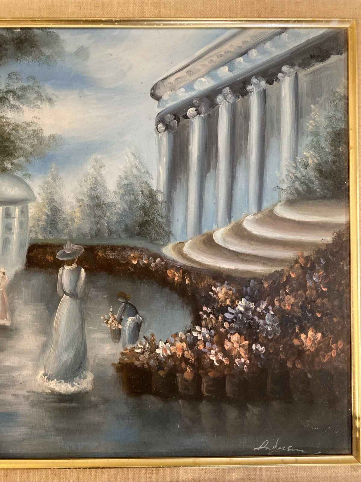 Tableau Ancien Huile Sur Toile Signé Andersen