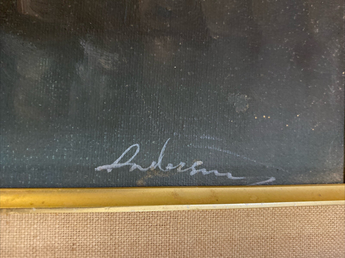 Tableau Ancien Huile Sur Toile Signé Andersen