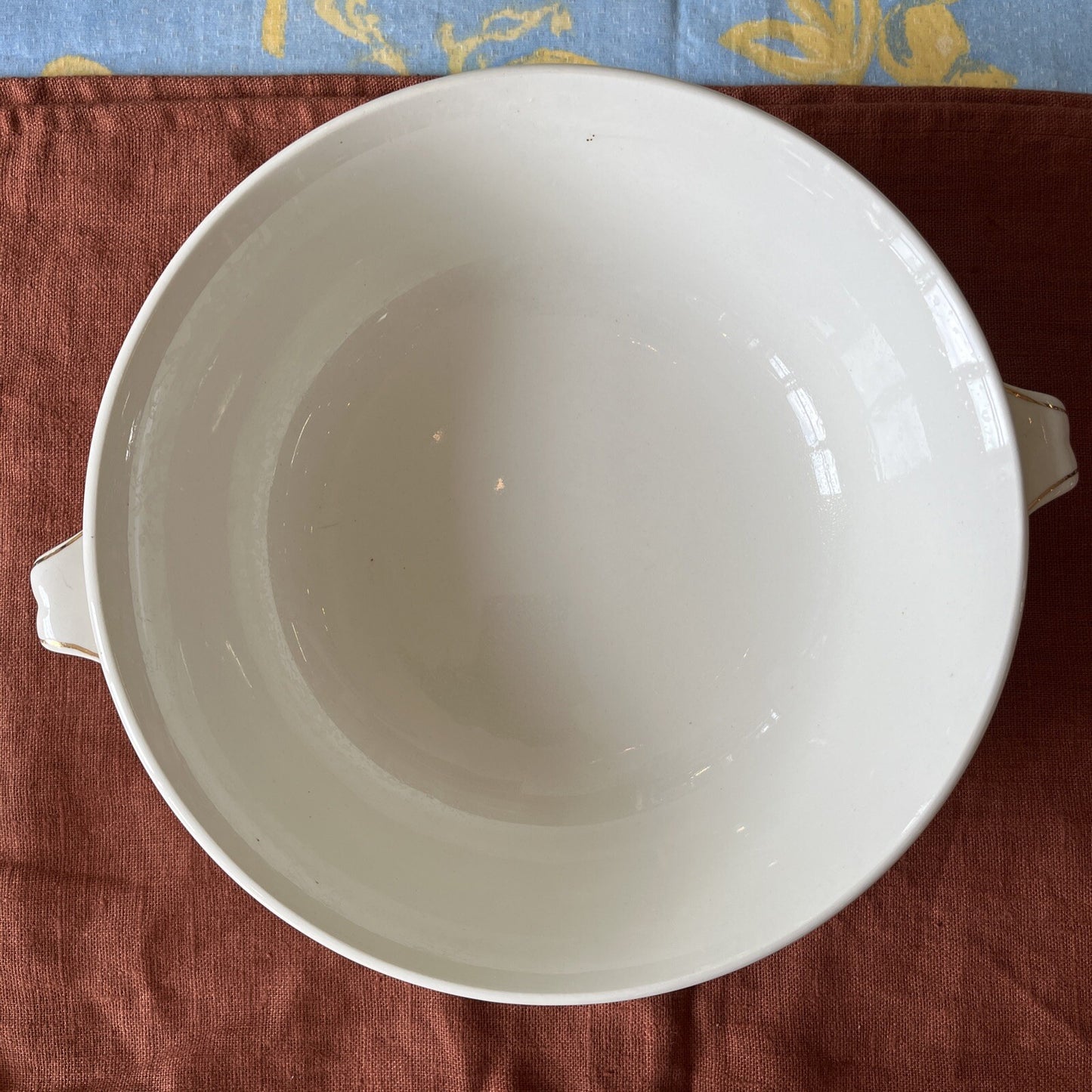 Ancienne Soupière En Porcelaine Gien Marguerites