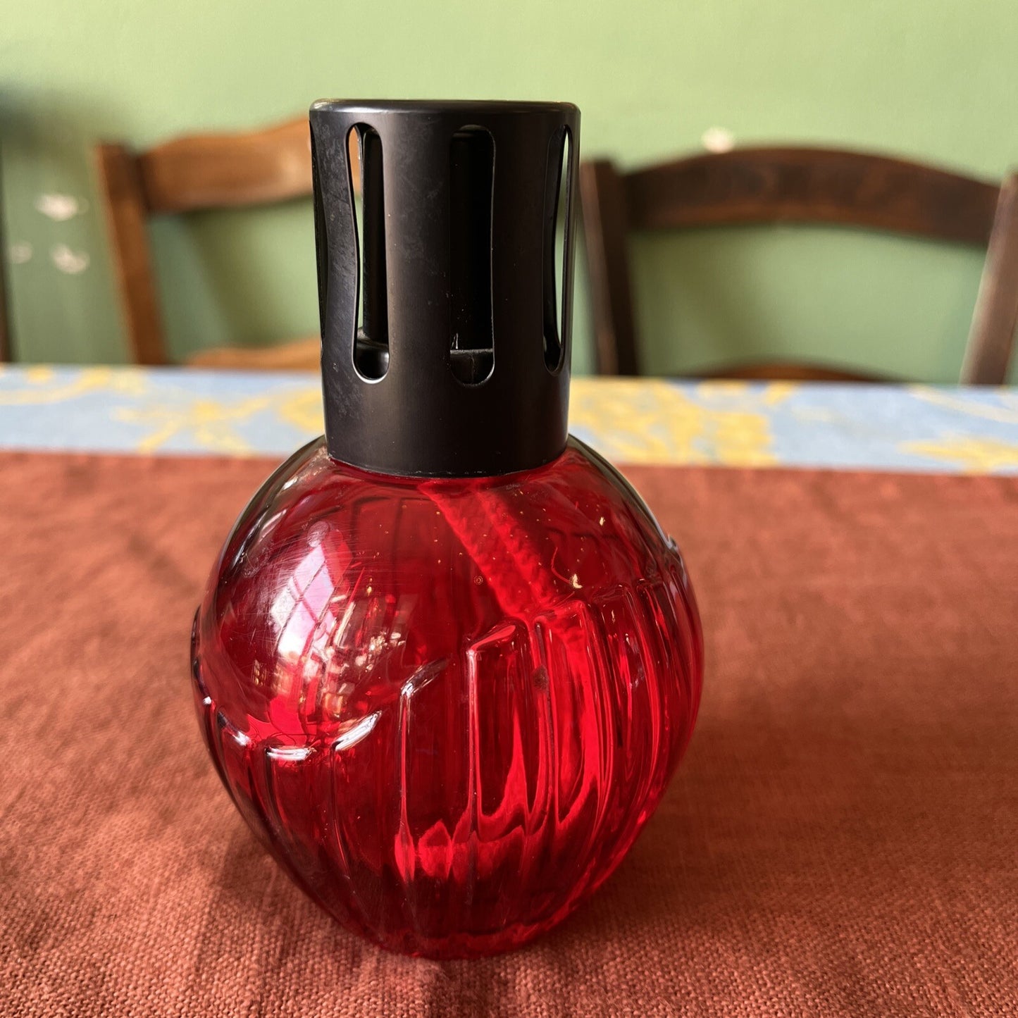 Lampe Berger France Rouge En Verre