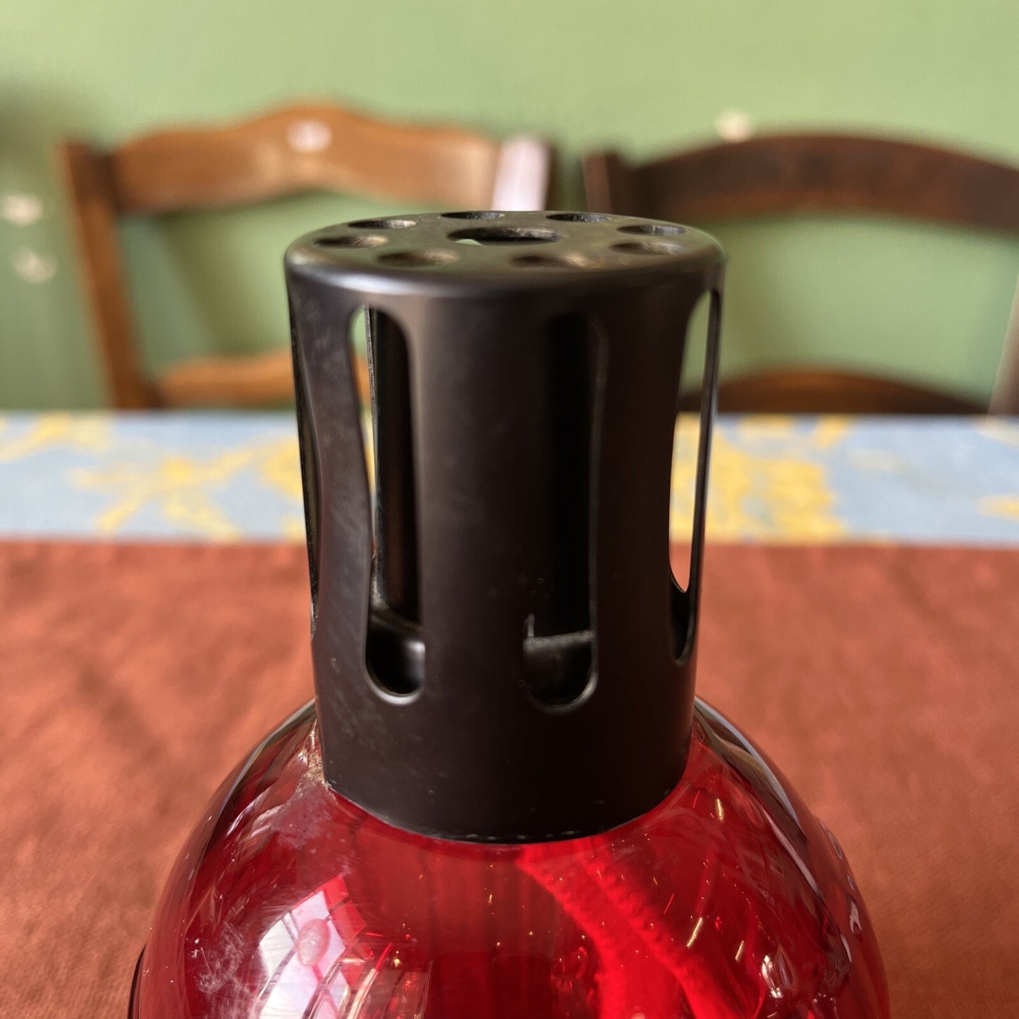 Lampe Berger France Rouge En Verre