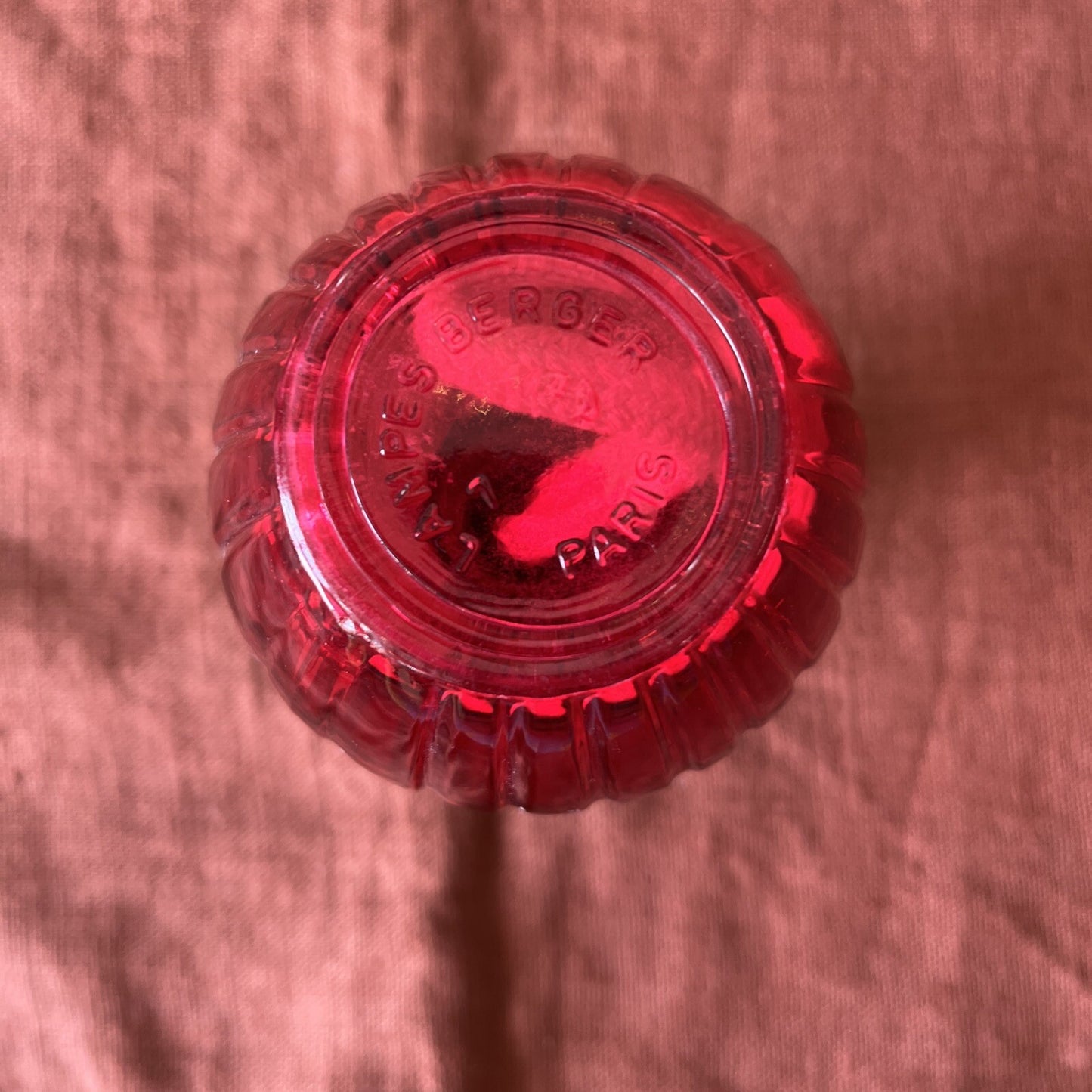 Lampe Berger France Rouge En Verre