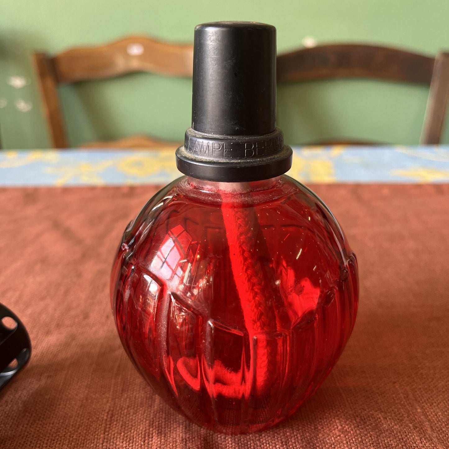 Lampe Berger France Rouge En Verre