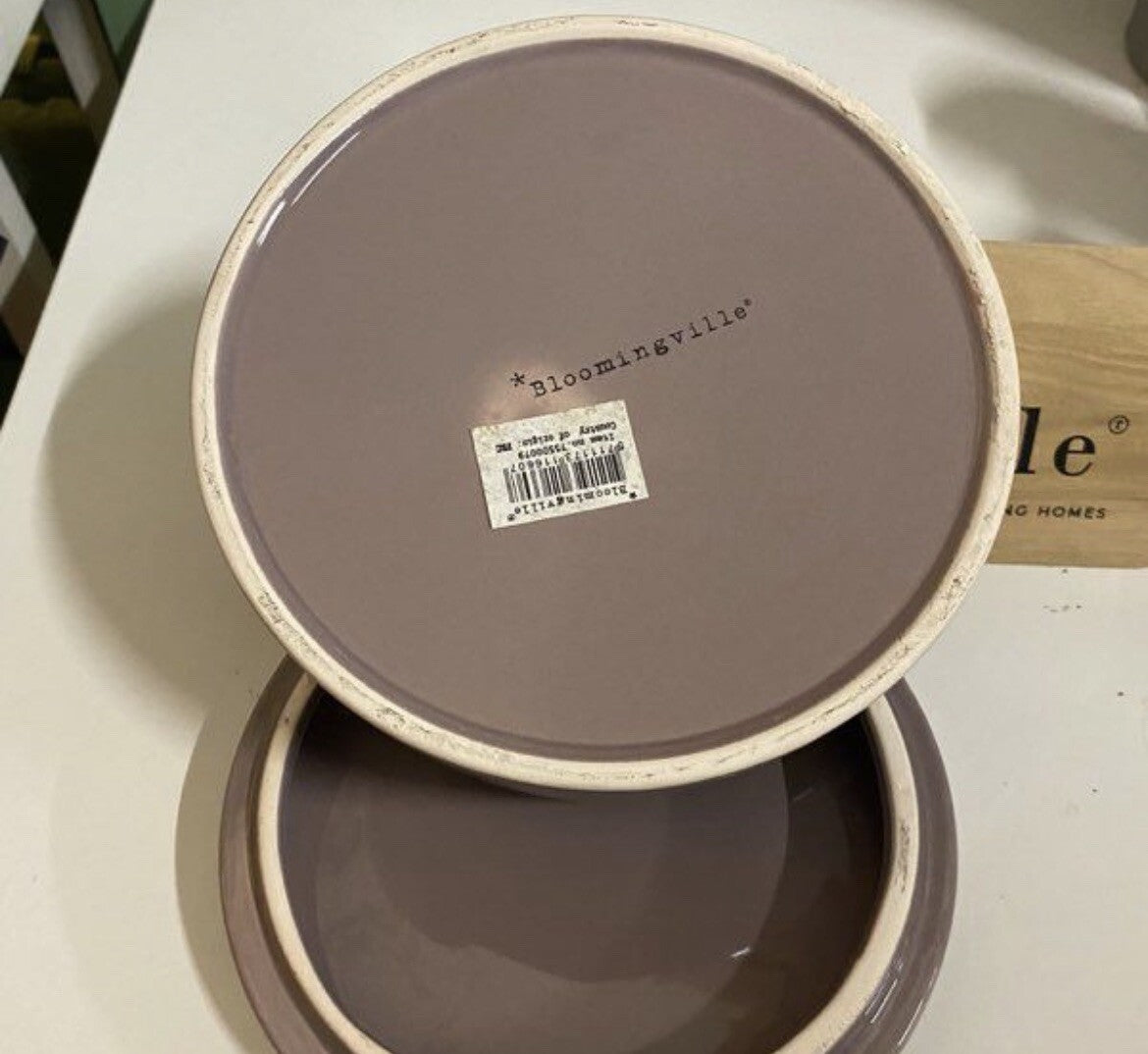Boîte De Rangement En Céramique Bloomingville Violette