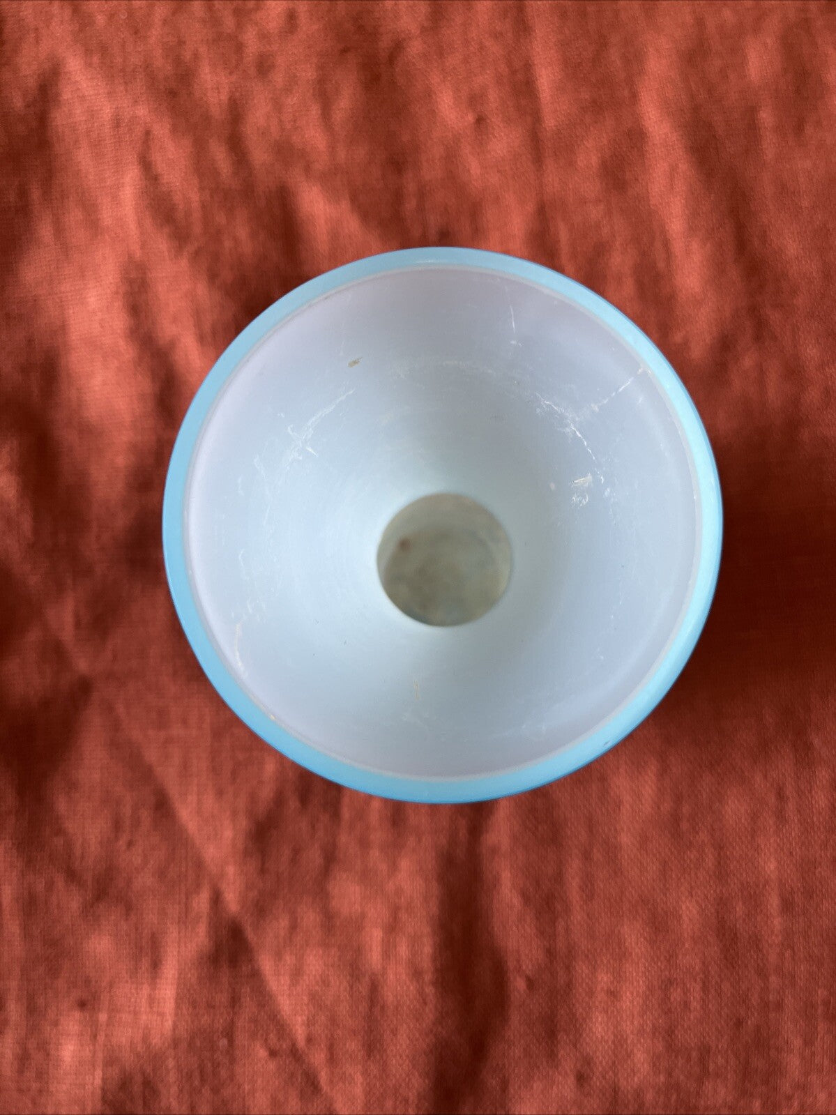 Petit Vase En Opaline Bleu Ciel