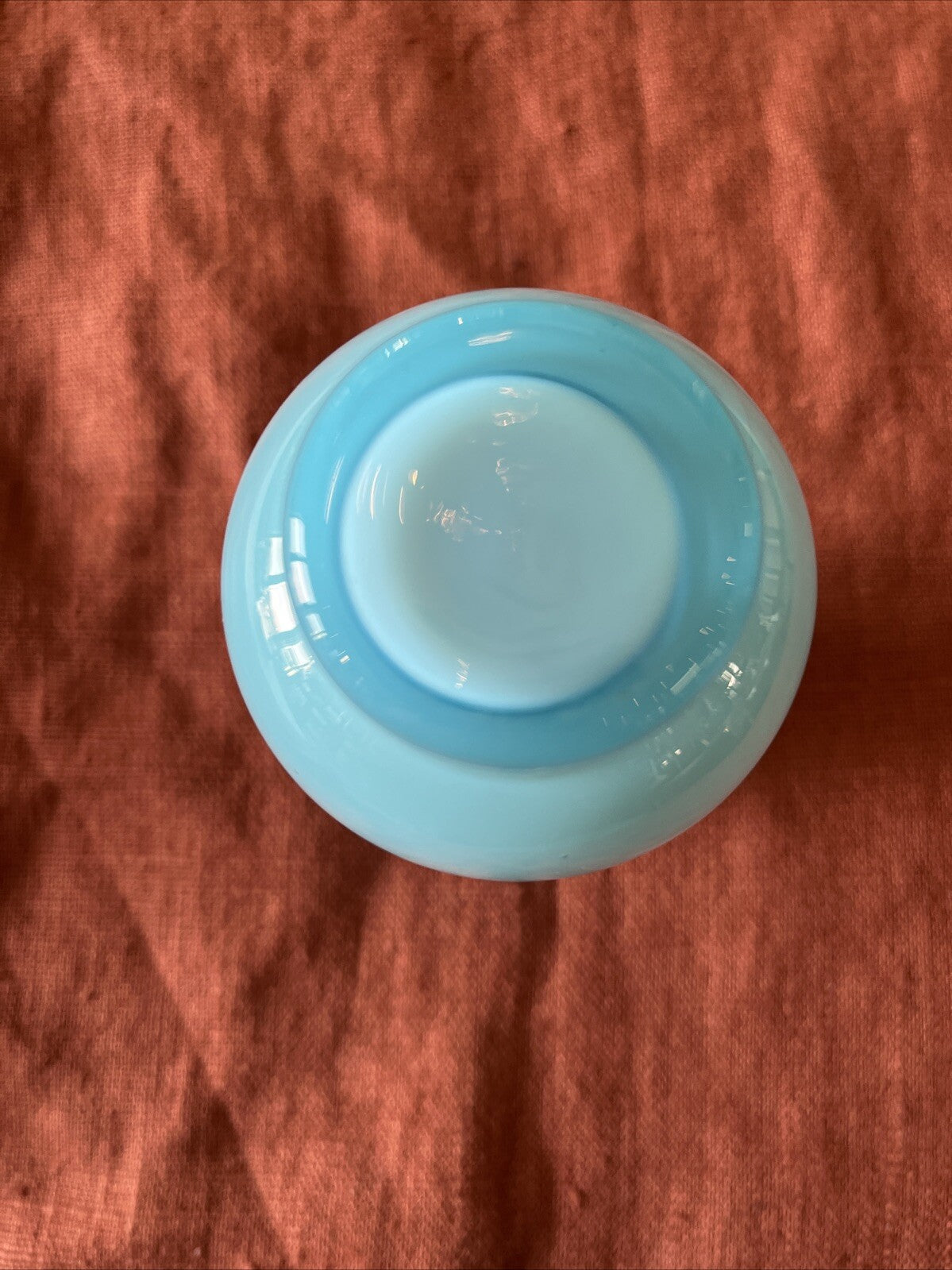Petit Vase En Opaline Bleu Ciel