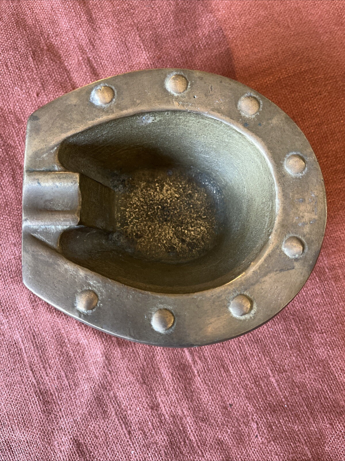 Cendrier Bronze Doré Fer De Cheval