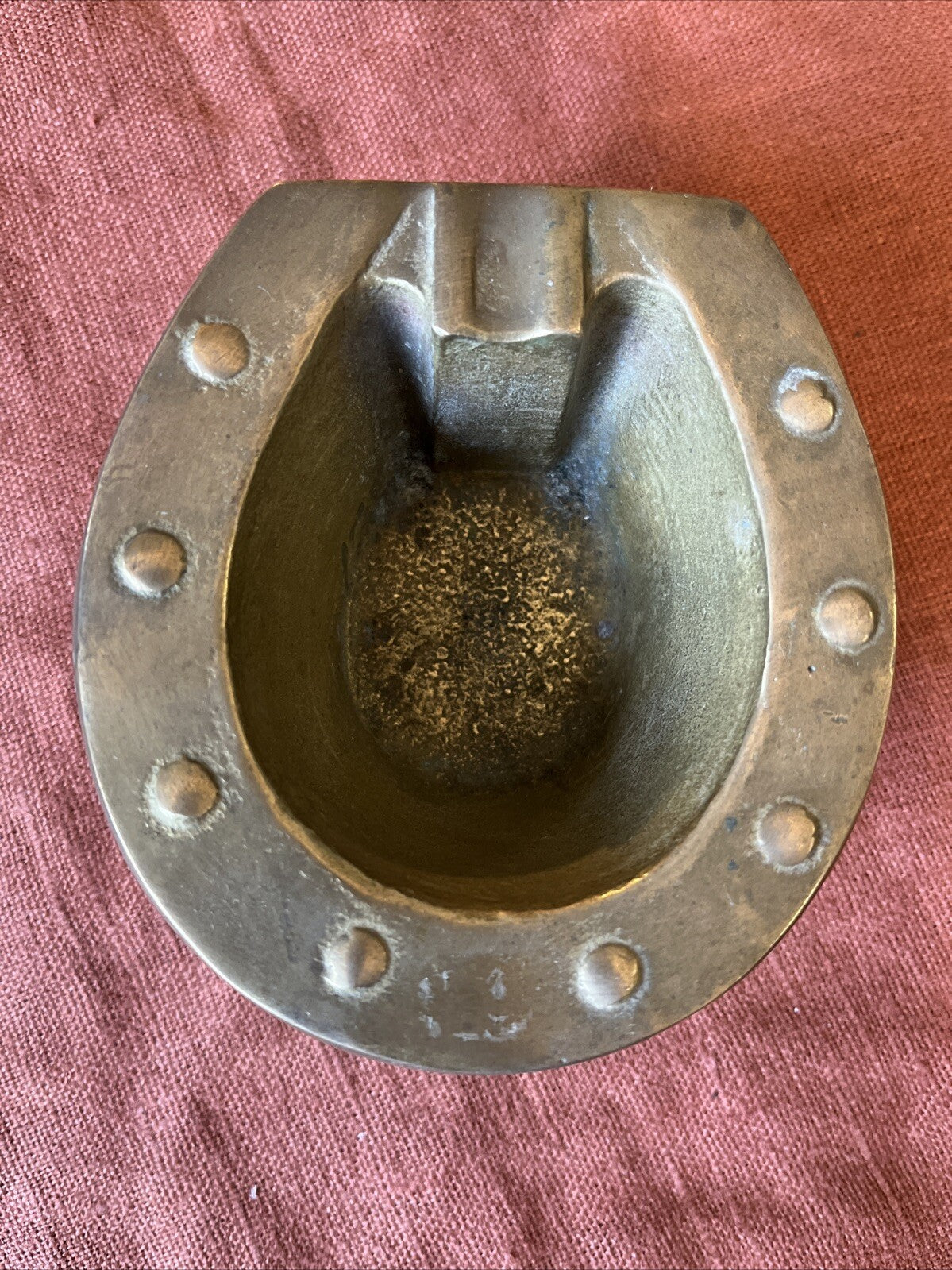 Cendrier Bronze Doré Fer De Cheval