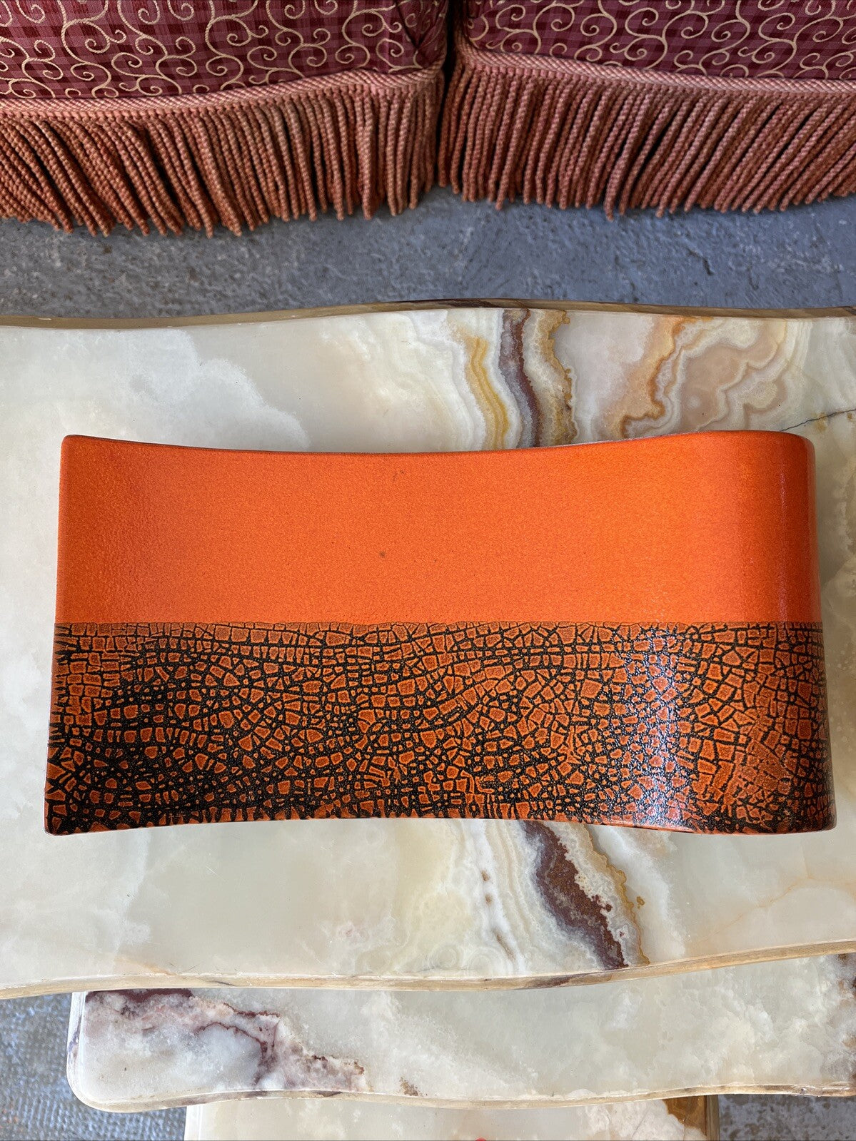 Centre De Table Moderne Orange