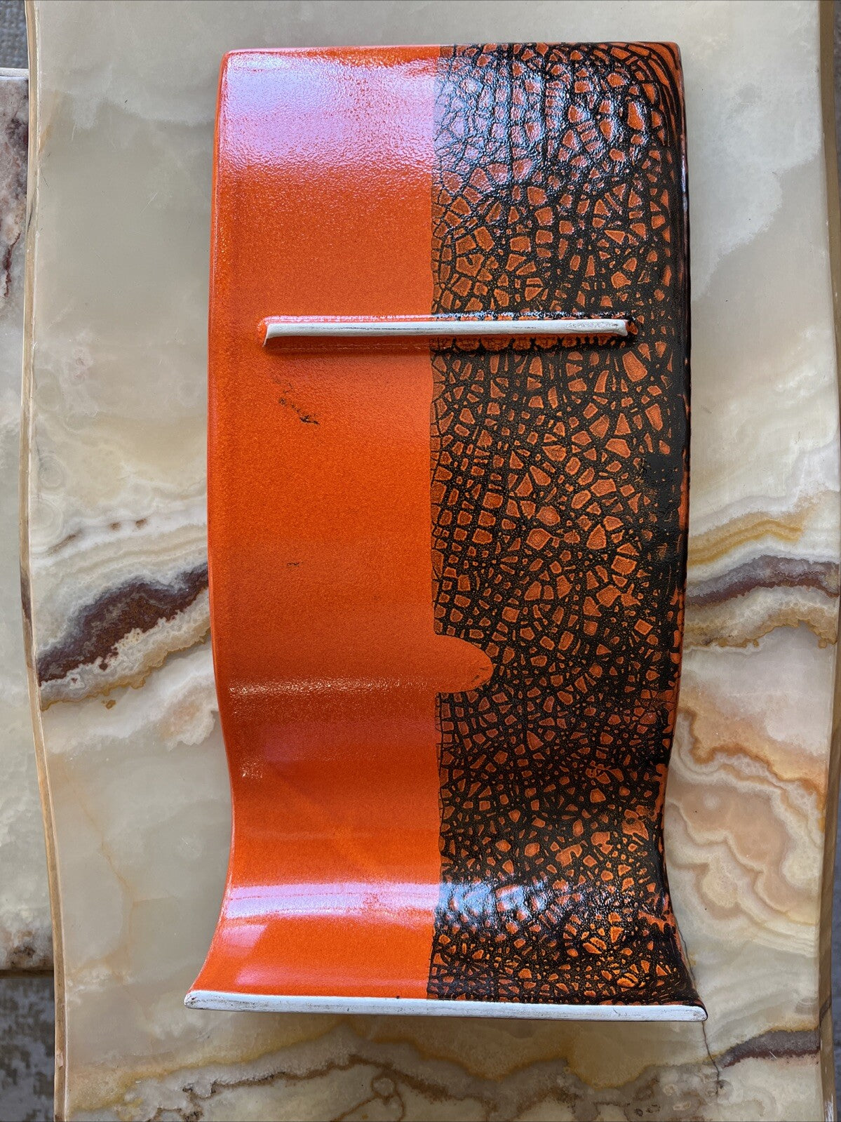 Centre De Table Moderne Orange