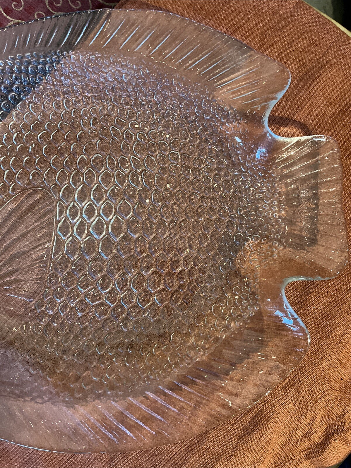 Grand Plat En Verre Forme Poisson Codec