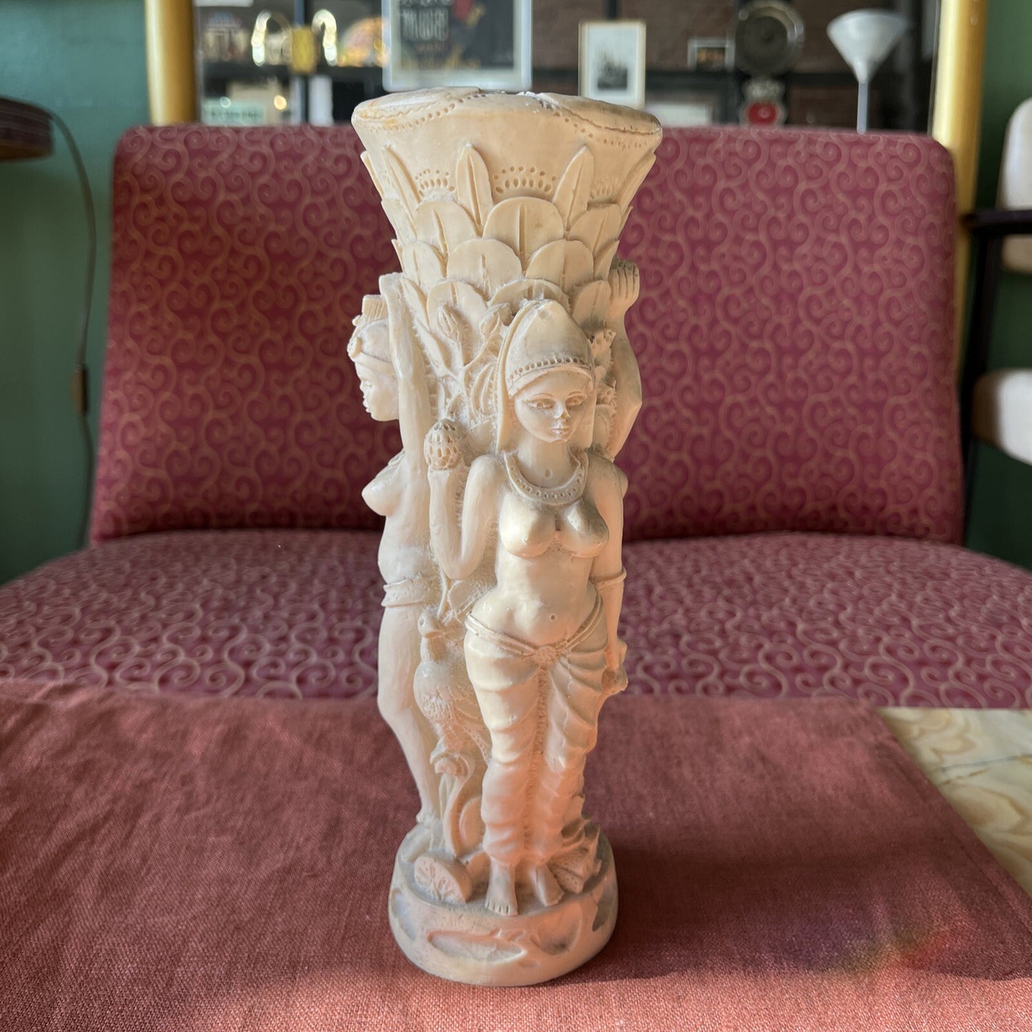 Vase Indien En Résine