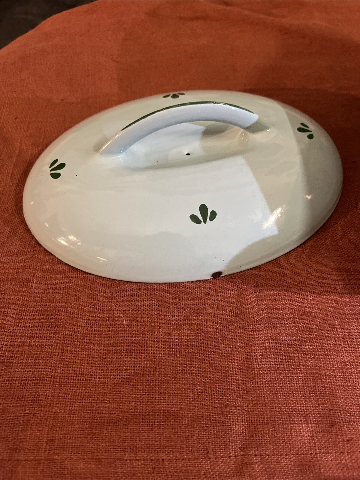 Plat Ovale Casserole Dru Hollande Tulipe En Fonte Émaillé