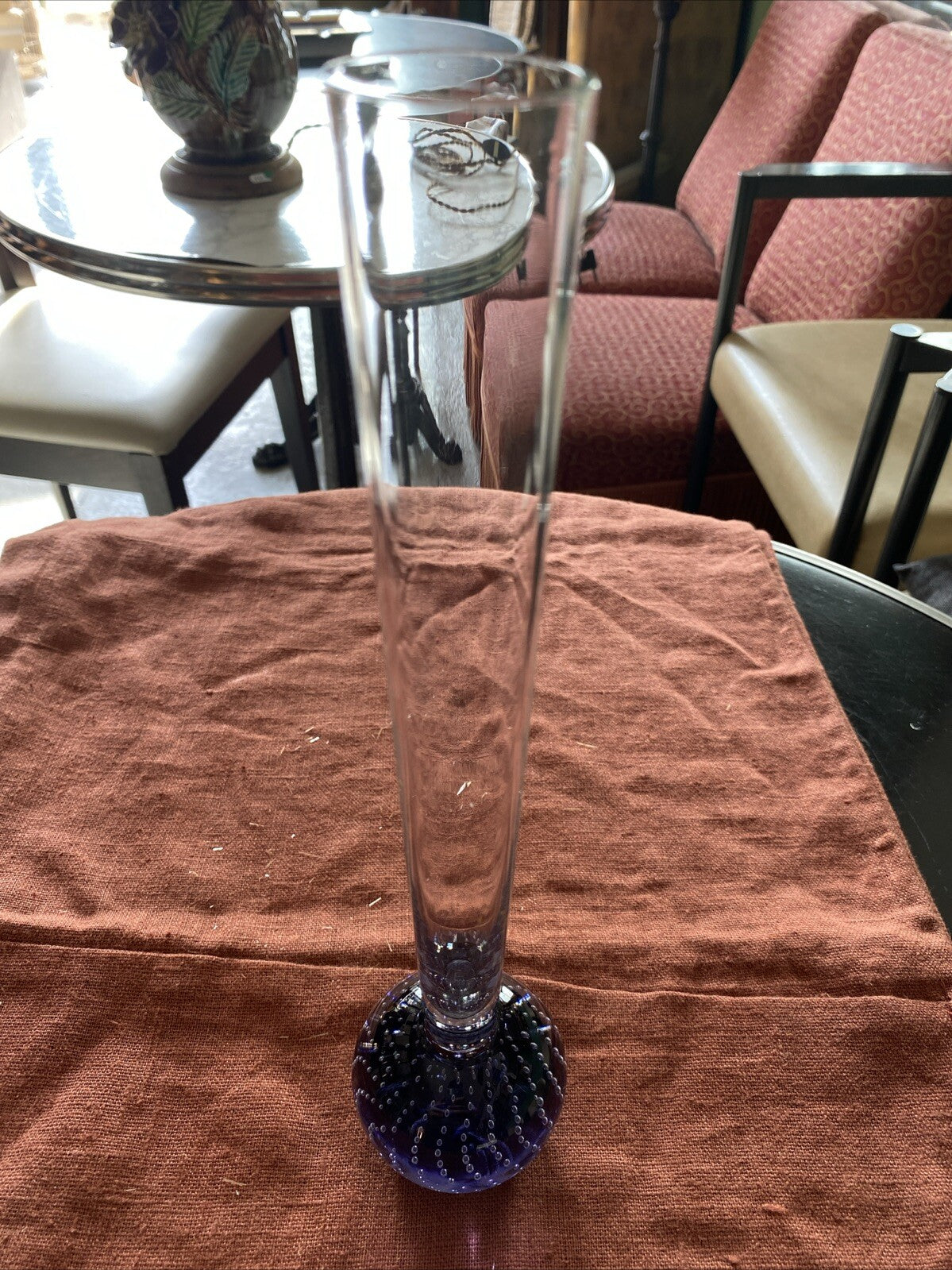 vase soliflore Pied Boule En Verre Souflé Bubble
