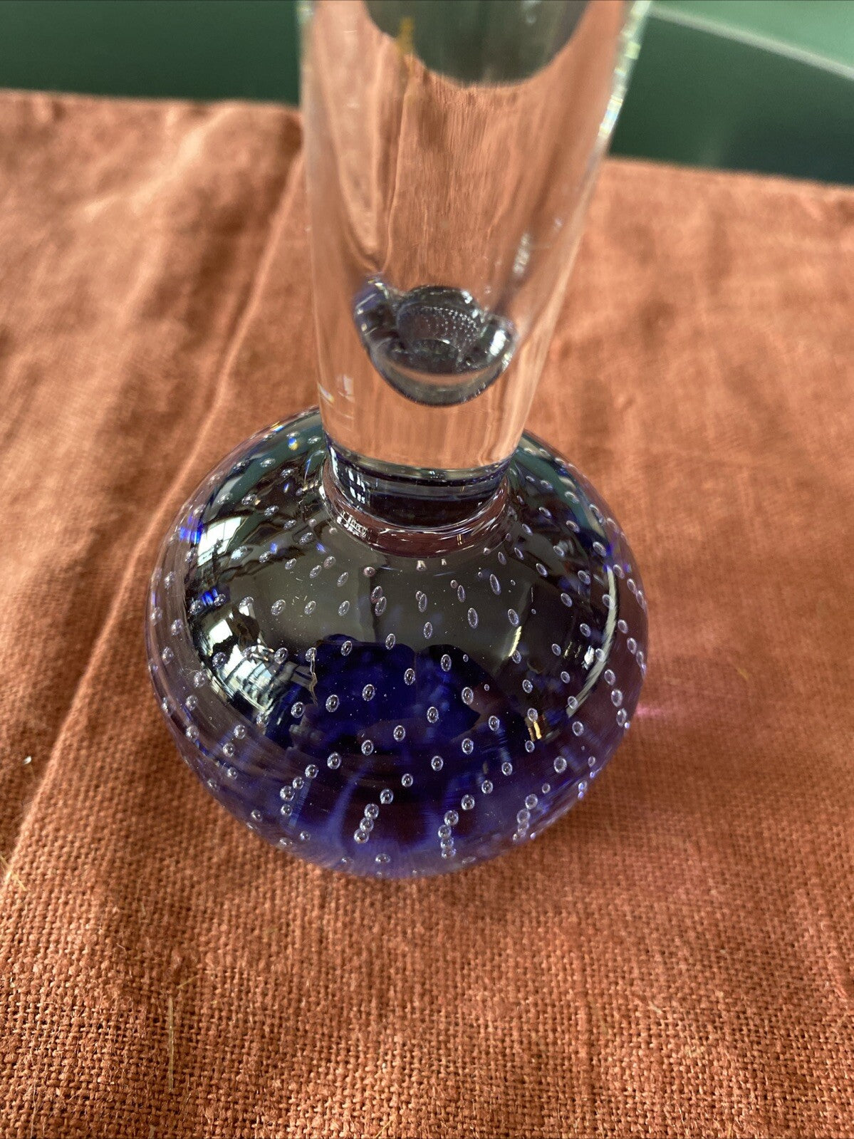 vase soliflore Pied Boule En Verre Souflé Bubble