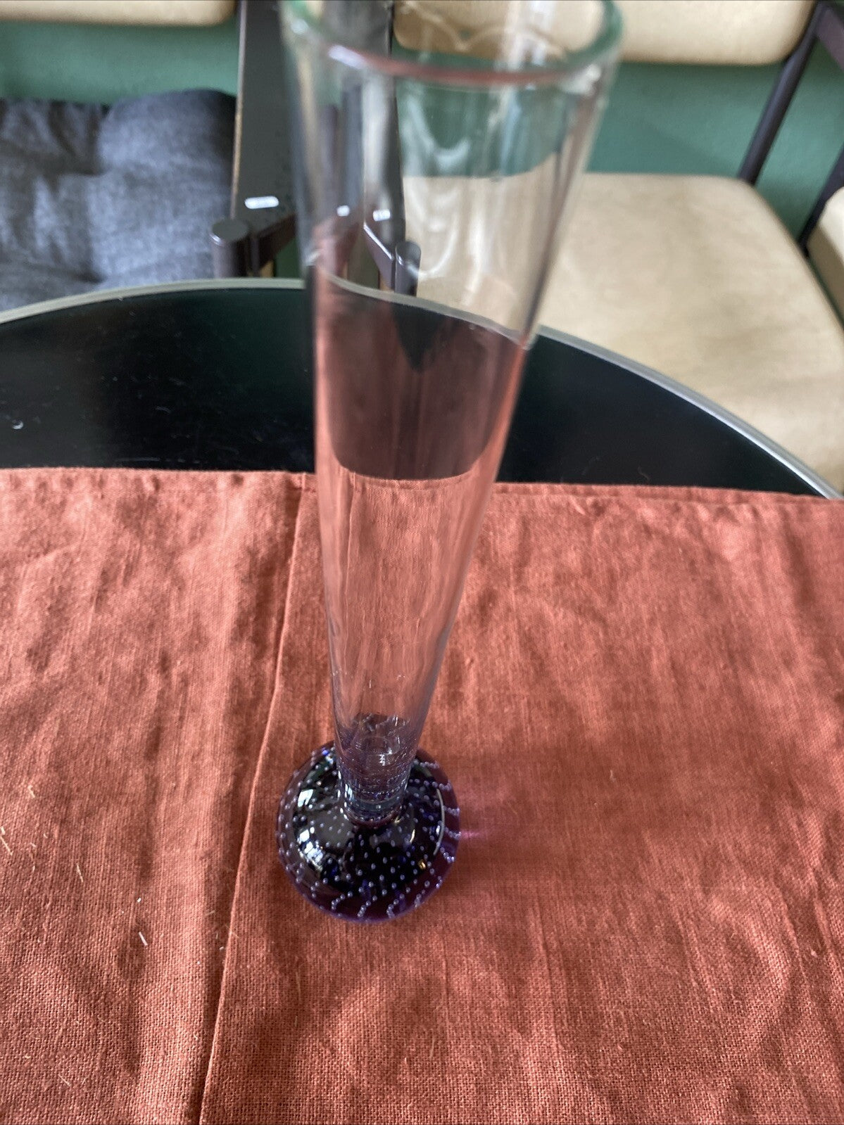 vase soliflore Pied Boule En Verre Souflé Bubble