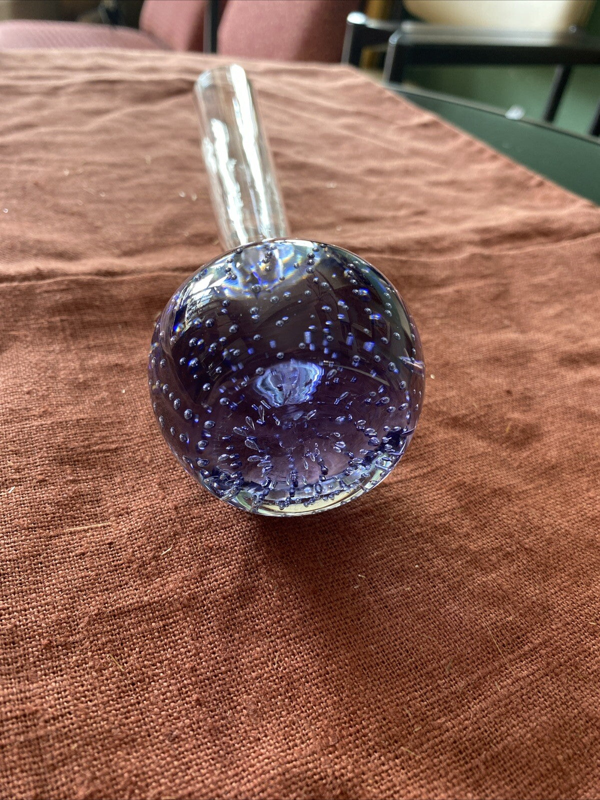 vase soliflore Pied Boule En Verre Souflé Bubble