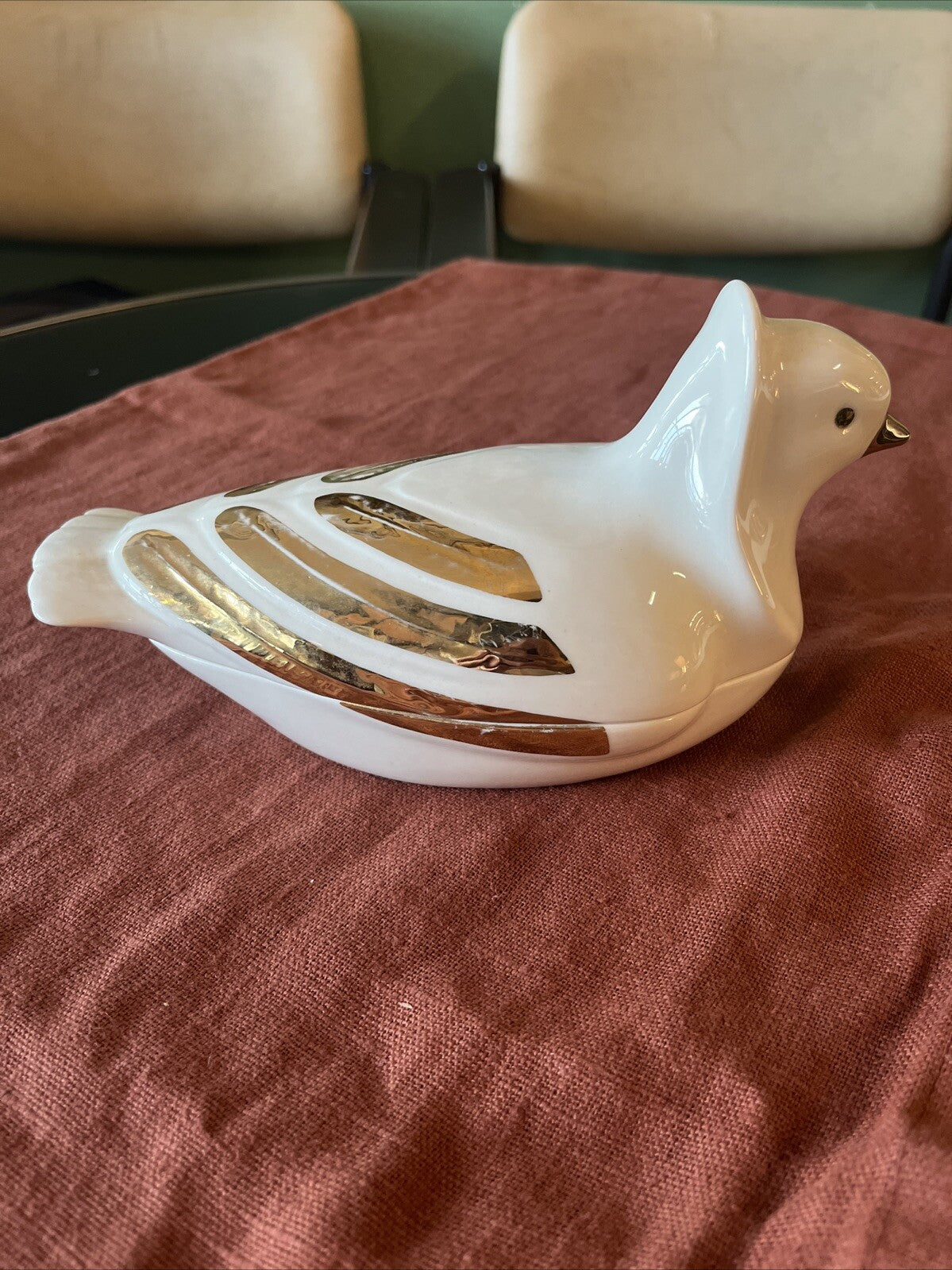 Boîte Colombe En Porcelaine D’Italie