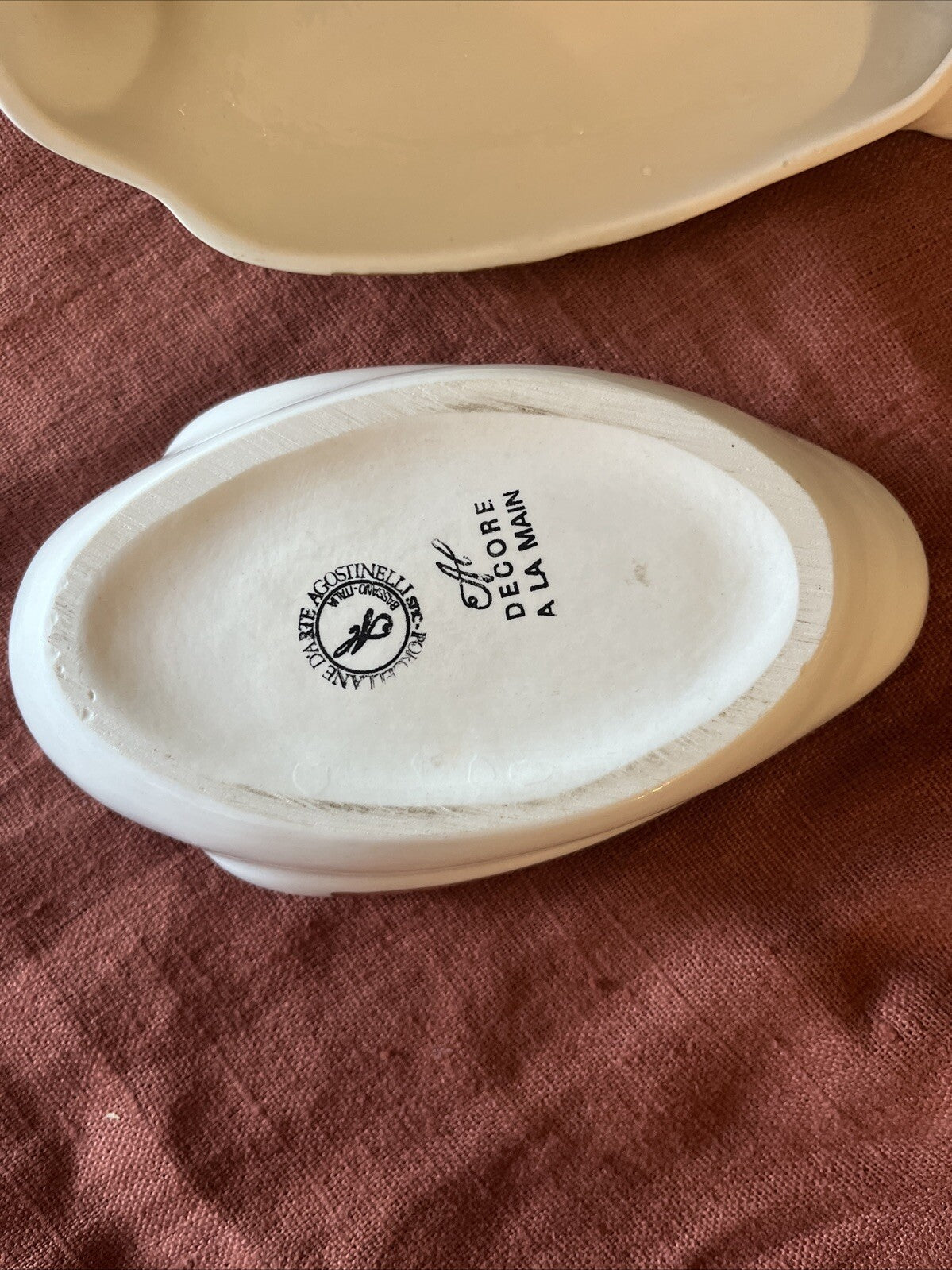 Boîte Colombe En Porcelaine D’Italie