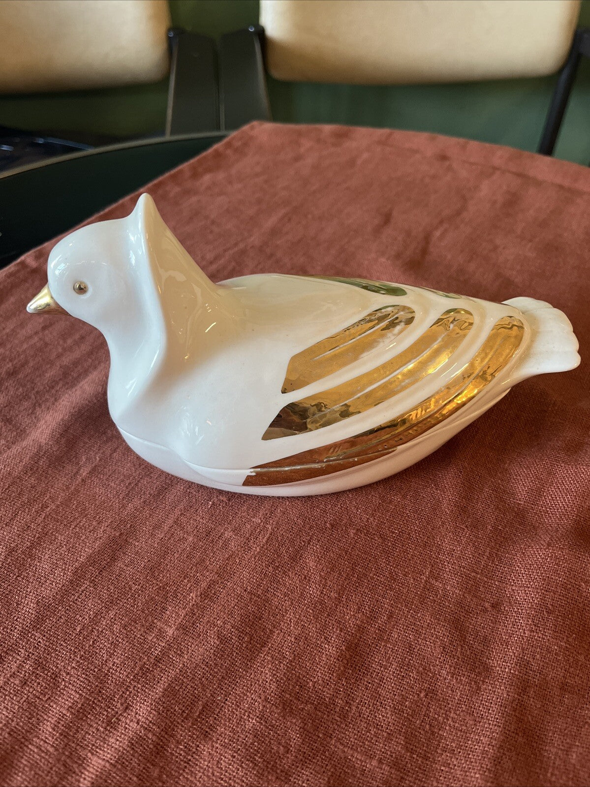 Boîte Colombe En Porcelaine D’Italie