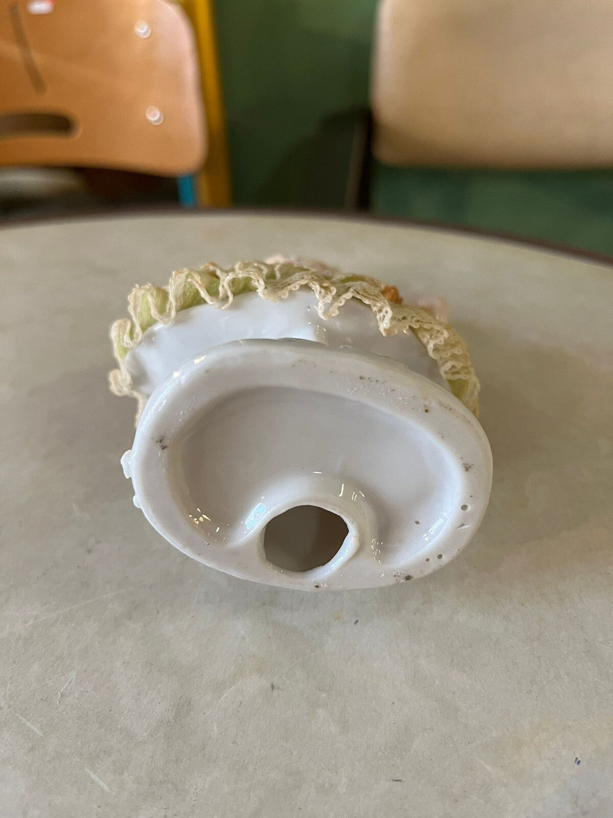Figurine Dentelle Et Porcelaine Vintage Fabriqué Au Japon