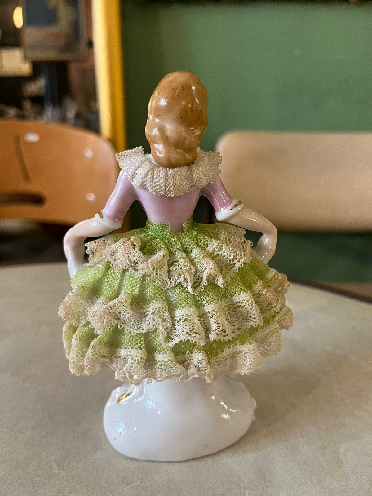 Figurine Dentelle Et Porcelaine Vintage Fabriqué Au Japon