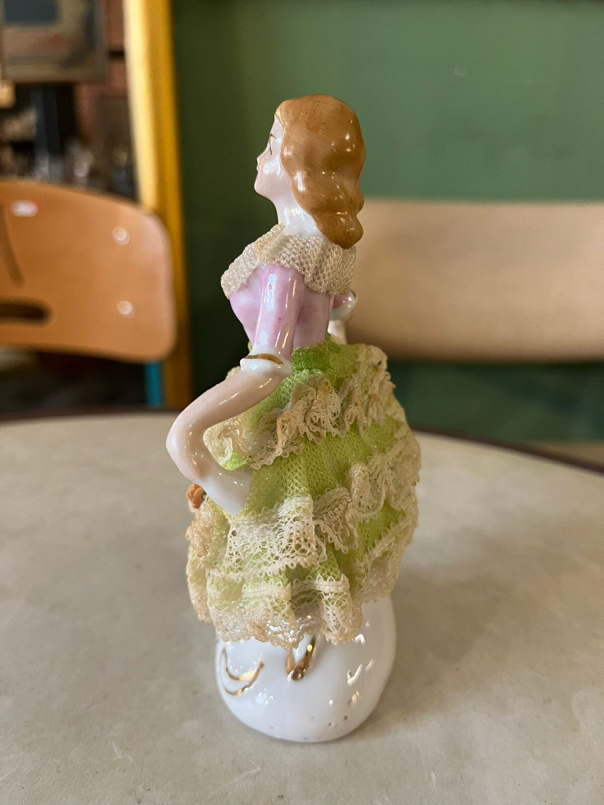 Figurine Dentelle Et Porcelaine Vintage Fabriqué Au Japon