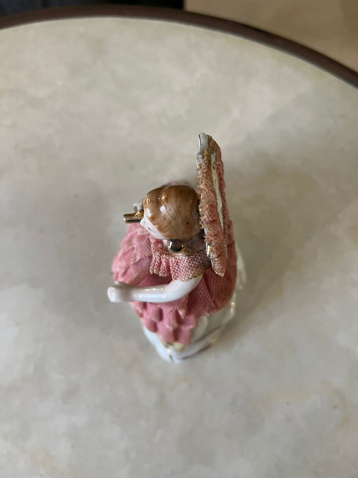 Figurine En Porcelaine Et Dentelle Vintage Fabriquée Au Japon