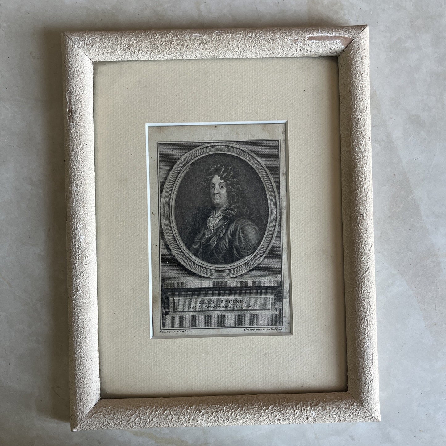 Gravure Jean Racine Peint Par Santerre