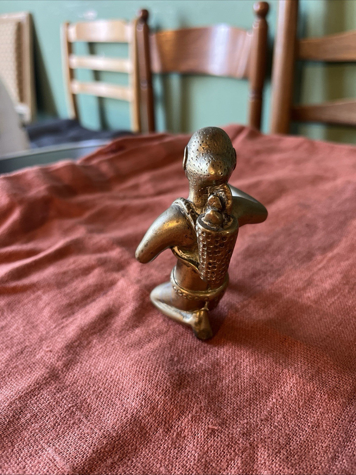 Petit Bronze Homme Asiatique XXÈME Siècle