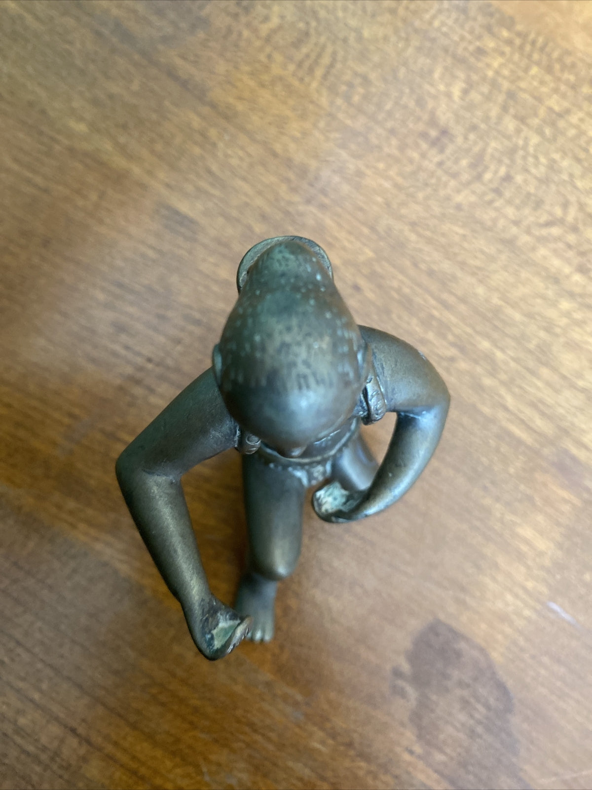 Petit Bronze Homme Asiatique XXÈME Siècle