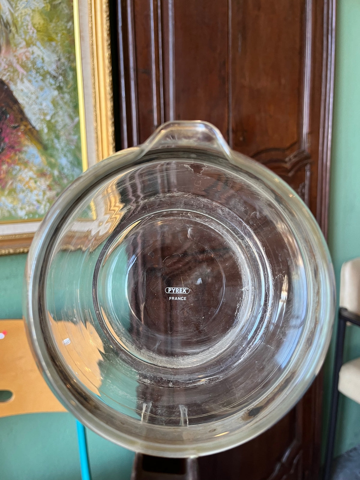 Théière vintage Pyrex marron