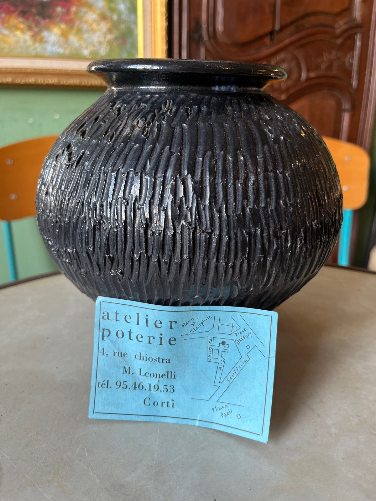 Vase en poterie M. Leonelli Corti