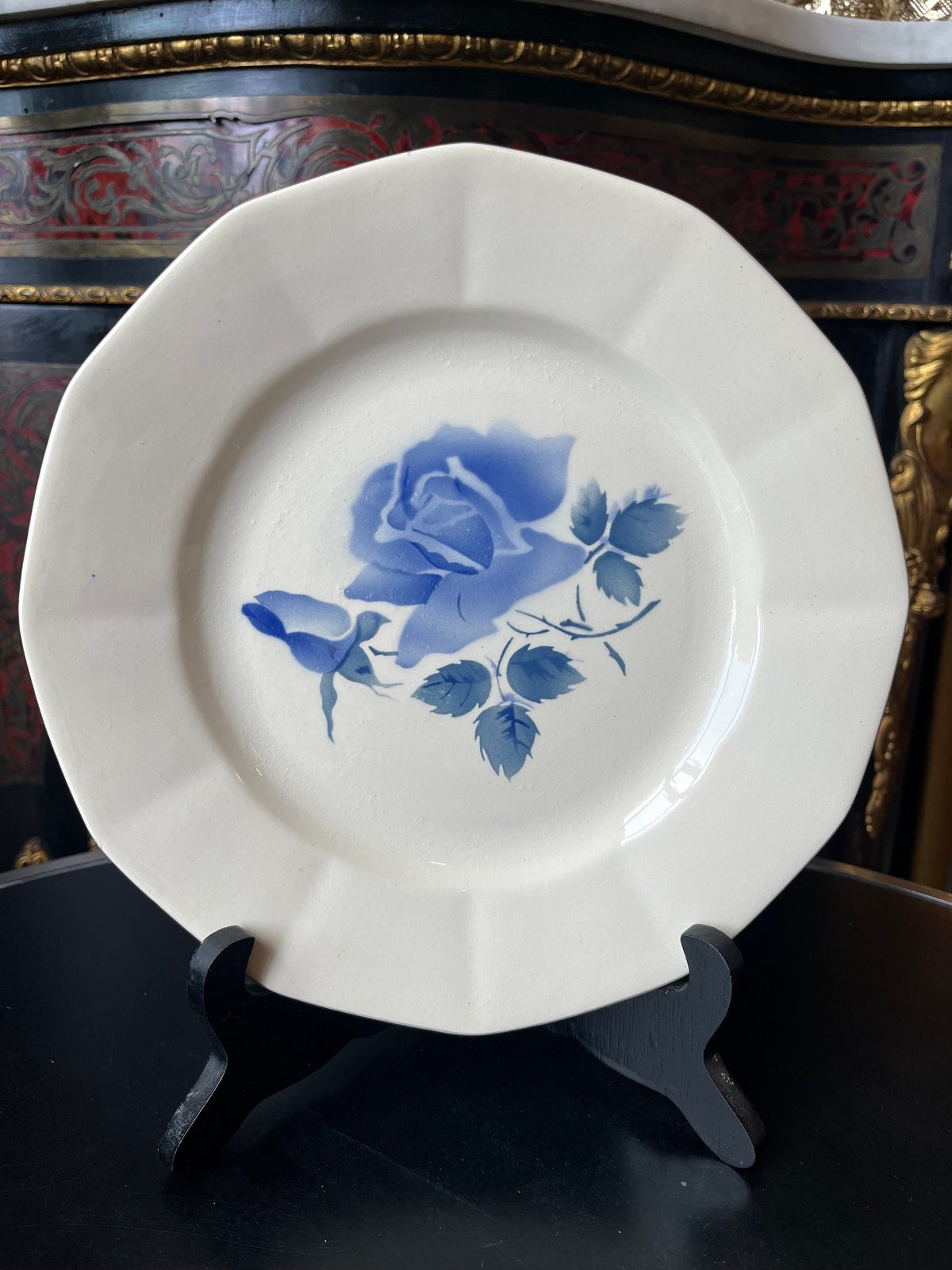 Lot de 16 assiettes (10 plates/6 creuses) Digoin Sarreguemines France