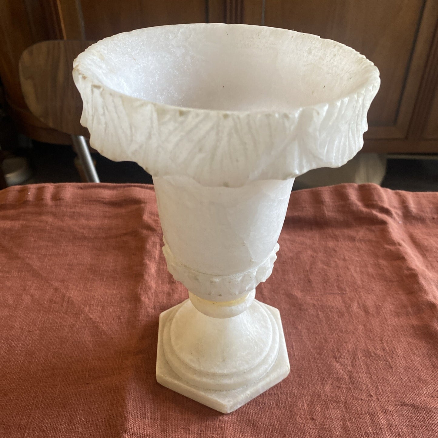 Vase En Albâtre Style Classique Fin XIX ème Siècle