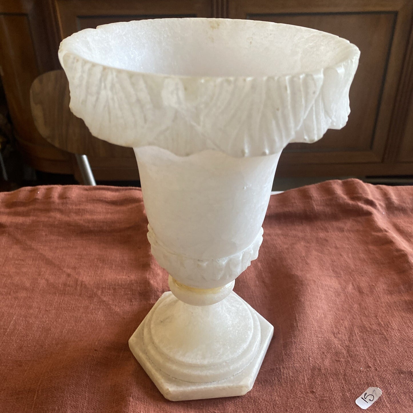 Vase En Albâtre Style Classique Fin XIX ème Siècle