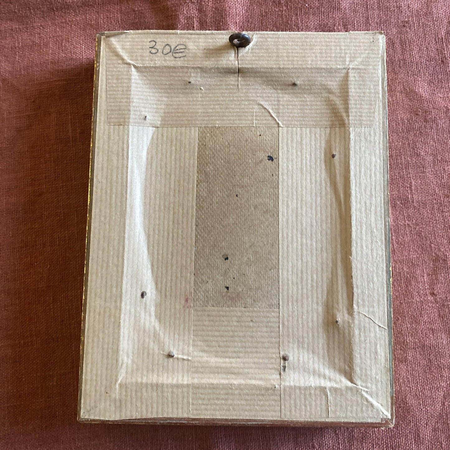 gravure ancienne encadrée « Célibataire Apportez Un Miroir »
