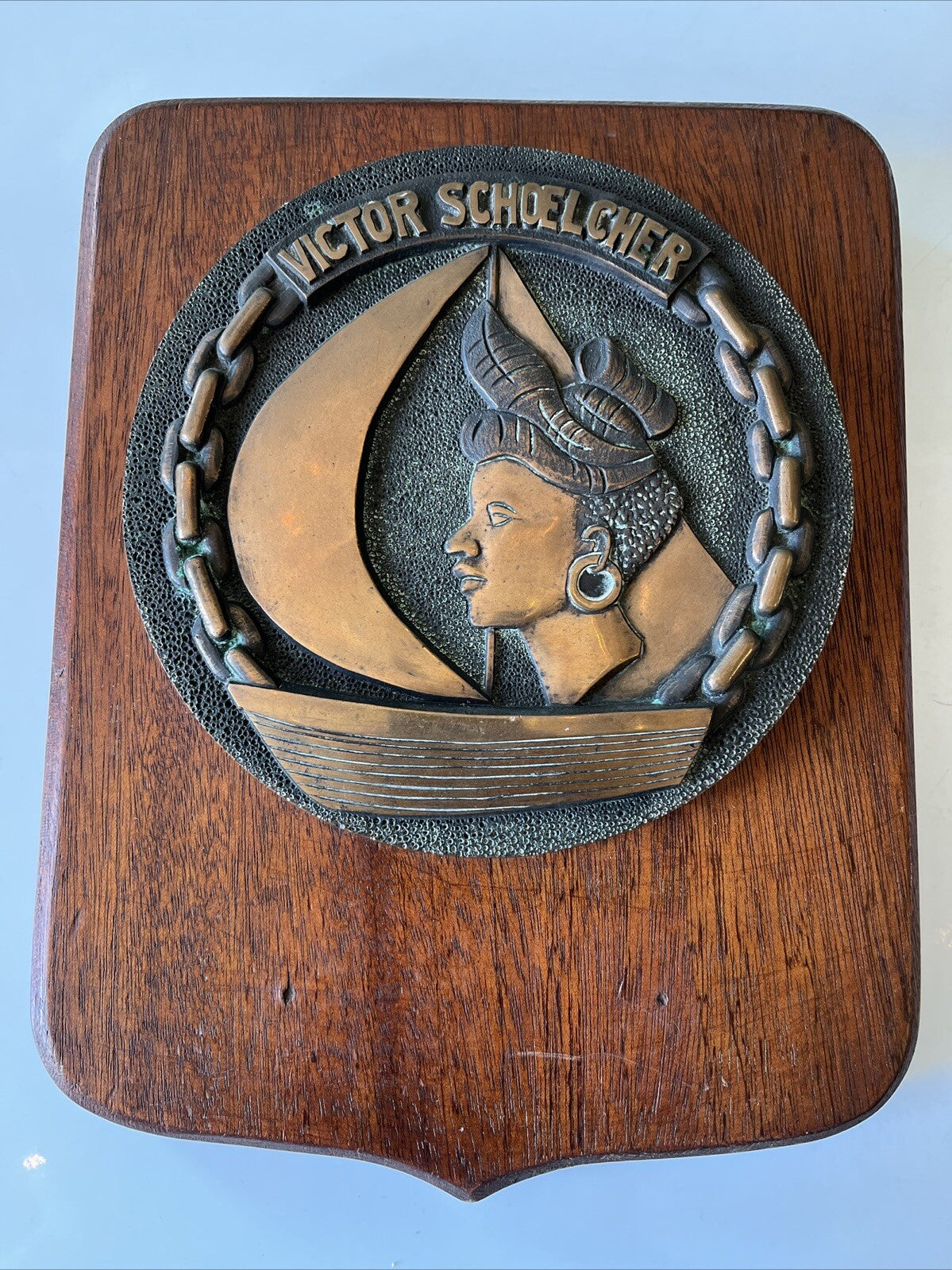 Tape De Bouche Marine De L’aviso Victor Schoelcher En Bronze