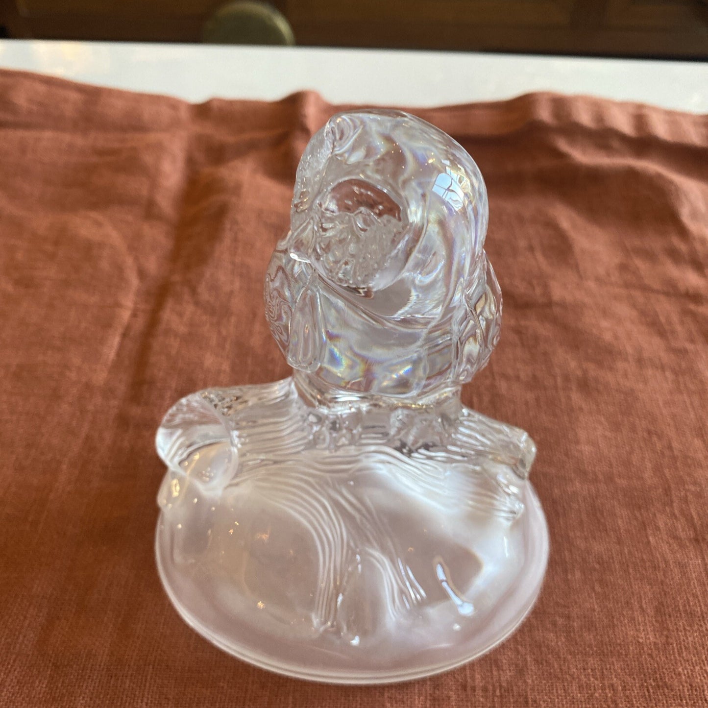 Presse Papier En Cristal Chouette