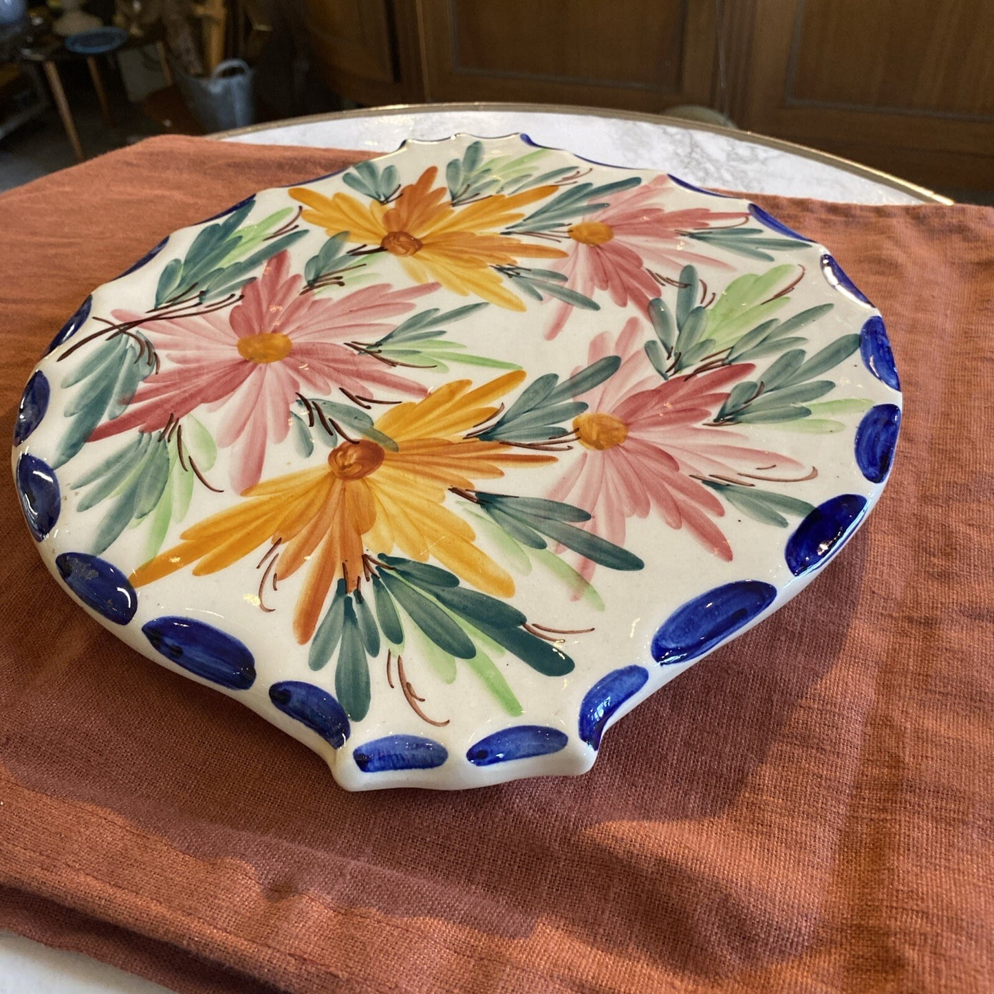 Dessous De Plat Décor Main En Faïence
